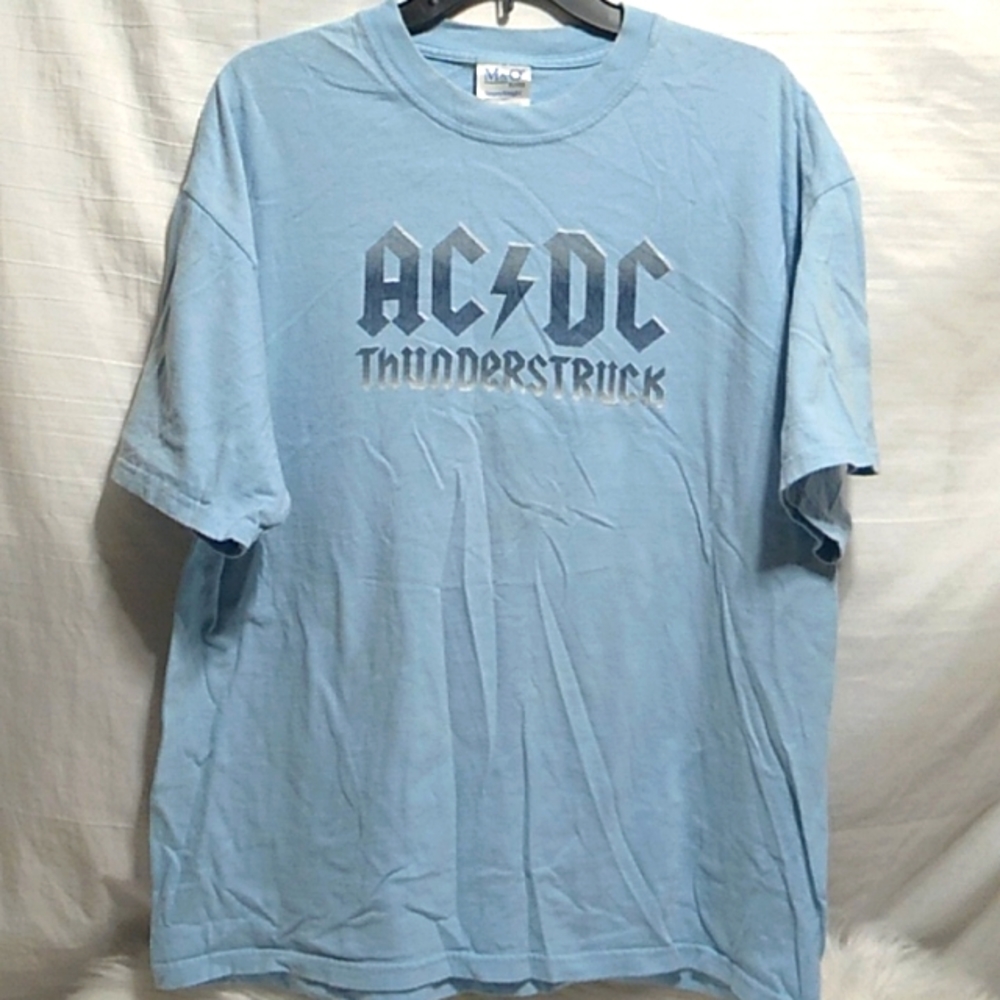 (D-11) AC/DC 2005 Thunderstruck Vtg Tee One Of A Kind Made In Mexico